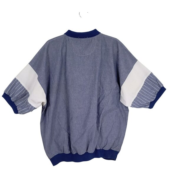 Pierre Cardin Polo Shirt Retro Style Striped Colorblock Short Sleeve Mens Size X - Picture 11 of 13